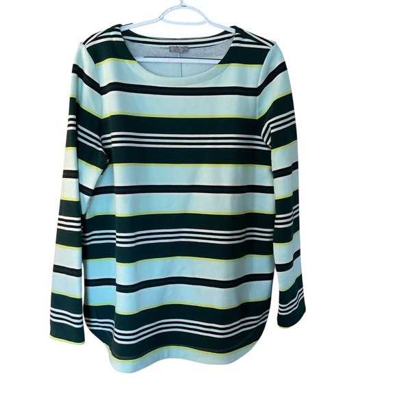 Talbots Classic French Terry Pullover - Goodies Stripe - Picture 3 of 9